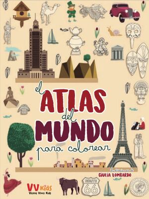 ATLAS DEL MUNDO PARA COLOREAR (VVKIDS)